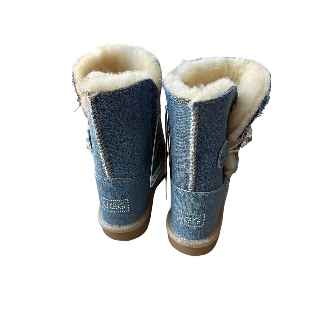 UGG Since 1974 Denim Slippers NWT Australian Made Sz 8 Y2K